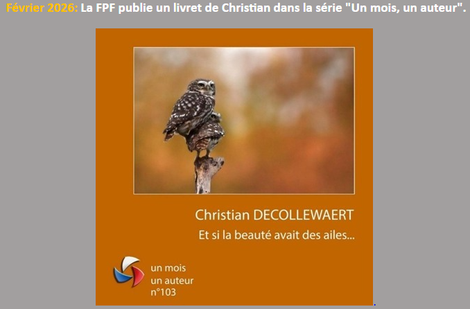 Un photographe à l'honneur !